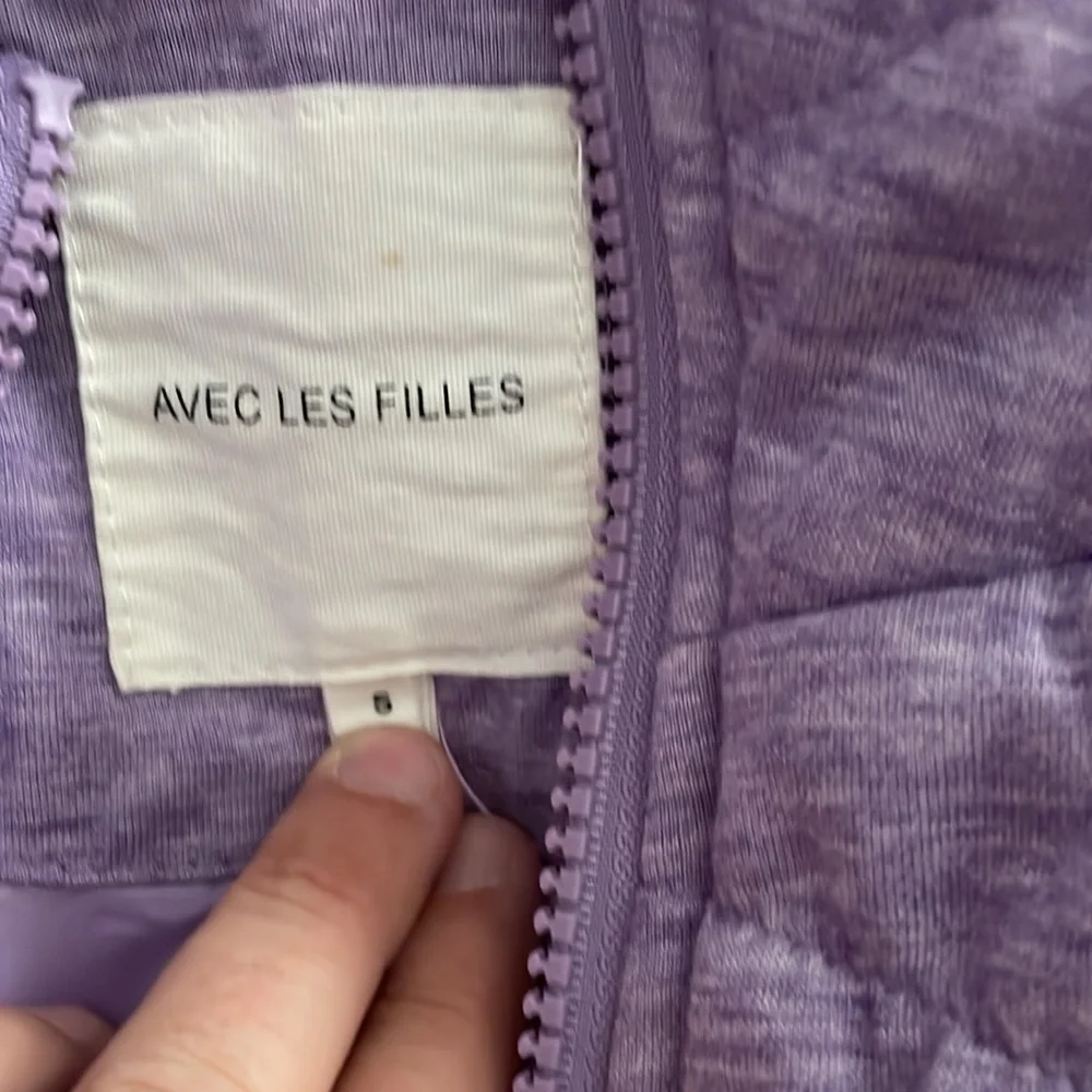 Avec Les Filles hooded vest purple small‎